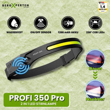 Load image into Gallery viewer, PROFI 350 - 2 IN 1 LED Stirnlampe - Das Original