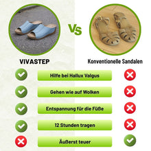 Lade das Bild in den Galerie-Viewer, VivaStep Sandalen - Anatomisch entlastende & rutschfeste Sandalen | Ergonomisches Design