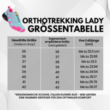 Lade das Bild in den Galerie-Viewer, OrthoTrekking Lady - Anatomisch entlastender & wasserdichter Wanderschuh | Ergonomisches Design