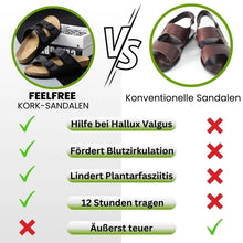Load image into Gallery viewer, FeelFree - ergonomischen & rutschfeste Kork-Sandalen