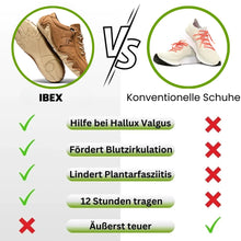 Load image into Gallery viewer, Ibex - ergonomischer, schmerzlindernder & wasserdichter Leder-Barfußschuh