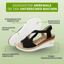 Lade das Bild in den Galerie-Viewer, OrthoStella - ergonomische schmerzlindernde Sandalen für Damen