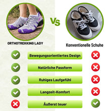 Lade das Bild in den Galerie-Viewer, OrthoTrekking Lady - Anatomisch entlastender & wasserdichter Wanderschuh | Ergonomisches Design
