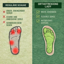 Lade das Bild in den Galerie-Viewer, OrthoTrekking Lady - Anatomisch entlastender & wasserdichter Wanderschuh | Ergonomisches Design