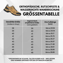 Load image into Gallery viewer, Orthopädische, rutschfeste & wasserdichte Wanderschuhe