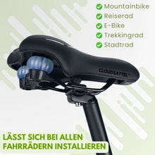 Load image into Gallery viewer, Cloudsattel - orthopädischer schmerzlindernder Radsattel für alle Fahrräder