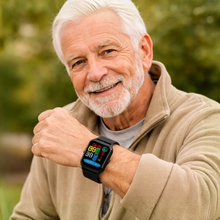 Lade das Bild in den Galerie-Viewer, GlucoCare SOS – Smartwatch mit SOS-Notruffunktion und Gesundheits-Monitoring