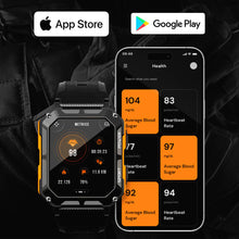 Load image into Gallery viewer, AirForce Health K52 - die unzerstörbare Smartwatch mit Echtzeit Herzfrequenzmesser, Blutdruck-/Sauerstoff-Tracker