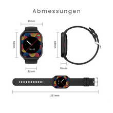 Lade das Bild in den Galerie-Viewer, Fitpro Ultra Smartwatch für iOS/Android Handys mit Echtzeit Herzfrequenzmesser, Blutdruck-/Sauerstoff-Tracker
