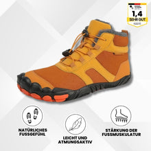 Load image into Gallery viewer, OrthTrek - orthopädische, wasserabweisende &amp; gefütterte Barfußschuhe
