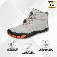 Load image into Gallery viewer, OrthTrek - orthopädische, wasserabweisende &amp; gefütterte Barfußschuhe
