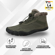 Load image into Gallery viewer, OrthoThermo - schmerzlindernde, wasserabweisende &amp; gefütterte Barfußschuhe
