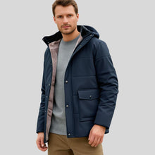 Load image into Gallery viewer, ThermoMax - Herren-Kapuzenjacke für den Winter – Dick gefütterter, lässiger Windbreaker mit Taschen
