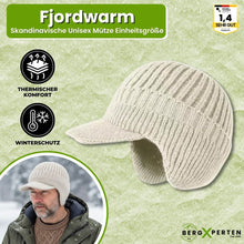 Load image into Gallery viewer, Fjordwarm – Skandinavische Wintermütze mit Ohrenschutz (Unisex-Einheitsgröße)
