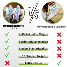 Lade das Bild in den Galerie-Viewer, OrthoTrekking Lady - ergonomische schmerzlindernde Trekking u.- Wanderschuhe - extra für Damen
