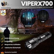 Load image into Gallery viewer, ViperX700 - taktische Taschenlampe - 100x heller als andere
