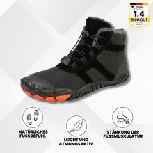Load image into Gallery viewer, OrthTrek - orthopädische, wasserabweisende &amp; gefütterte Barfußschuhe

