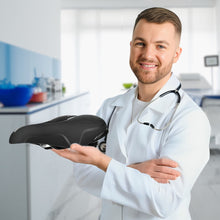 Load image into Gallery viewer, Cloudsattel - orthopädischer schmerzlindernder Radsattel für alle Fahrräder
